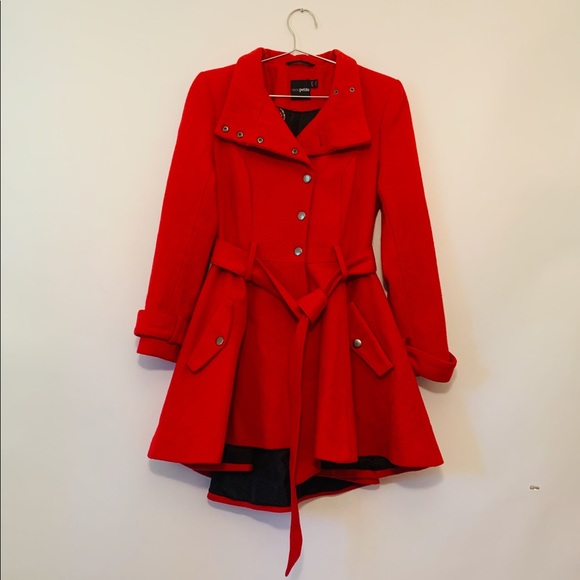 ASOS Petite Jackets & Blazers - ASOS petite Red Wool Pea Coat